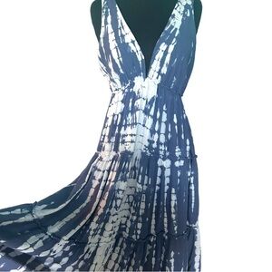 Raviya Tiered Tie Dye Sleeveless Midi Dress Size Medium